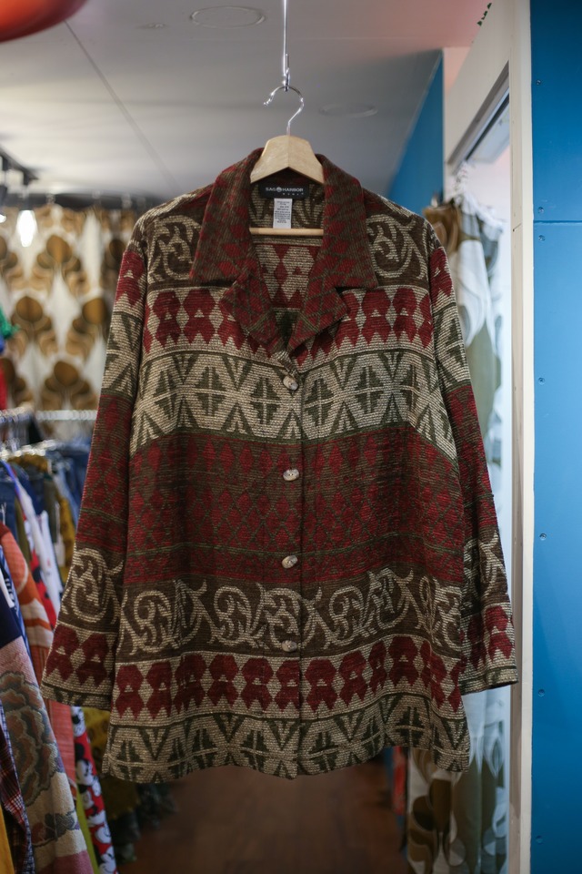 Over size acrylic jacket