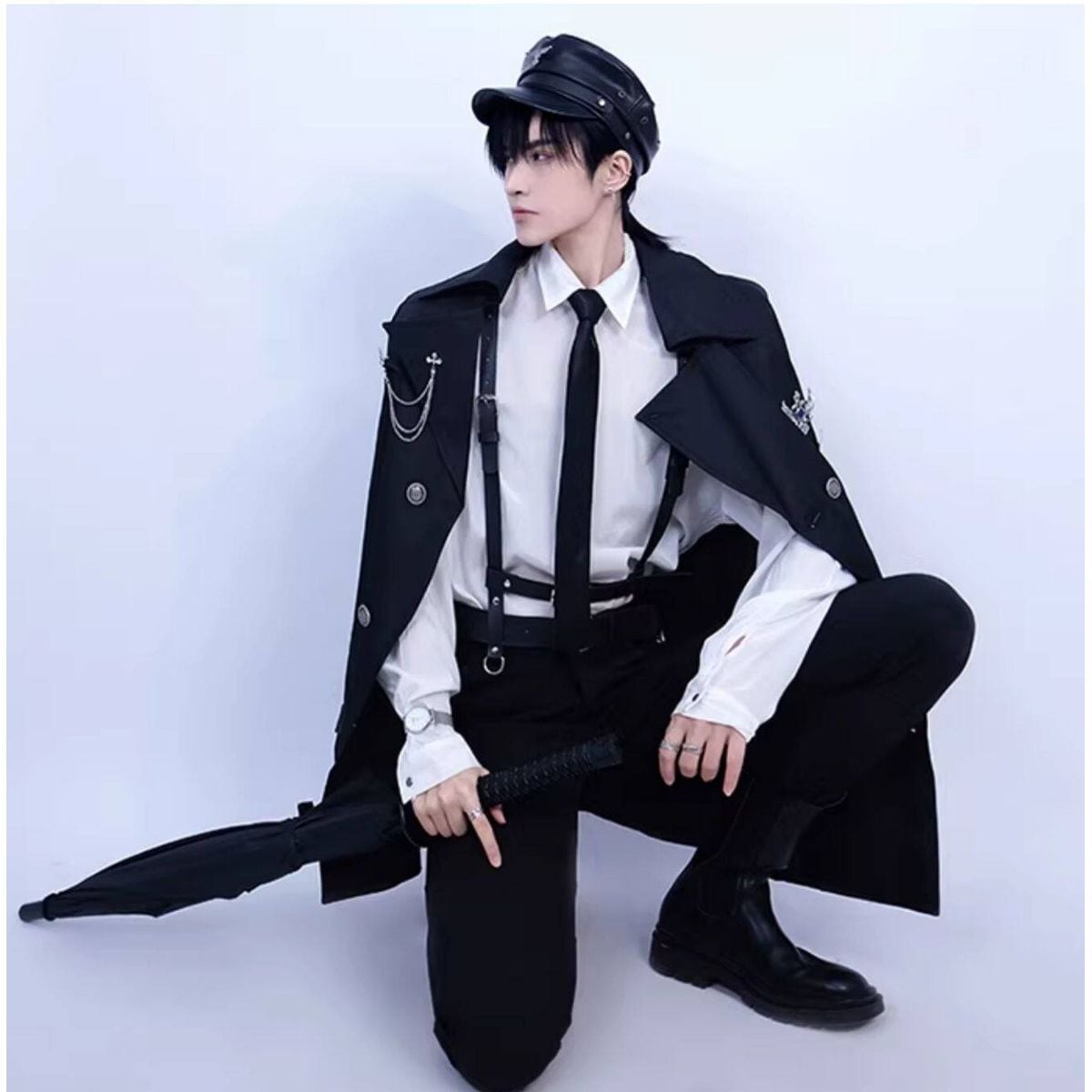 ゴシック軍服モチーフダブルブレストコート | Maiden's Rêve