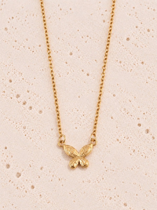 316L hawaiian pulelehua necklace  #n82