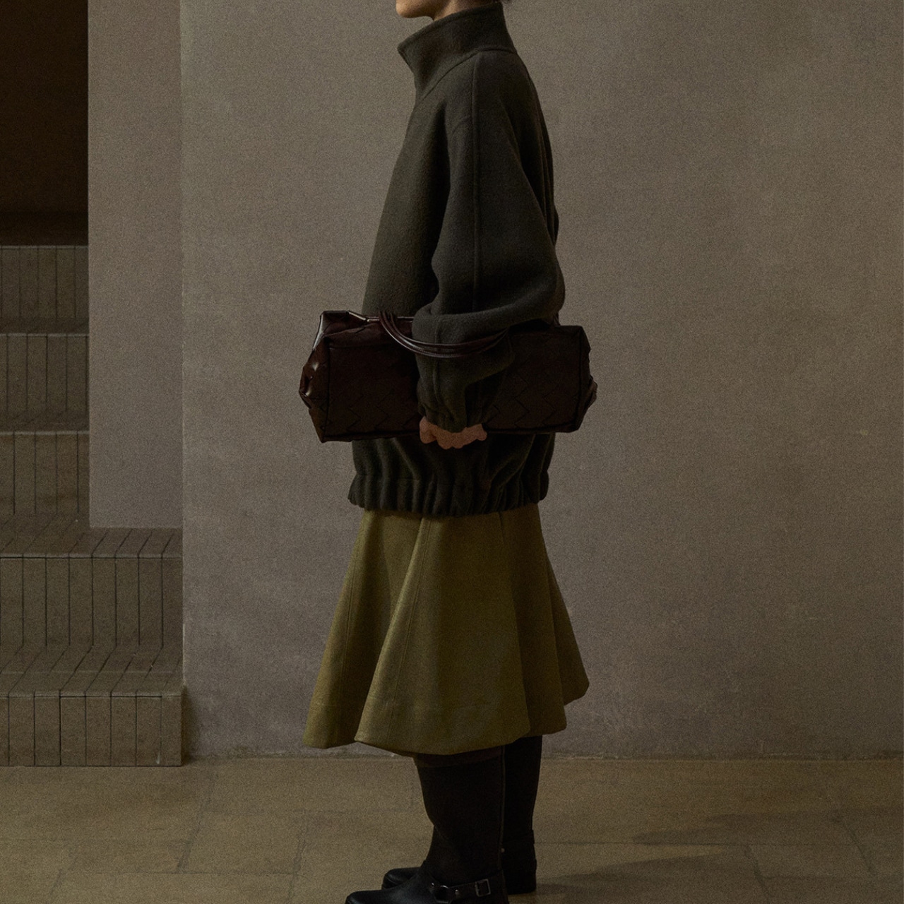 Wool Stand Collar Jacket T3932