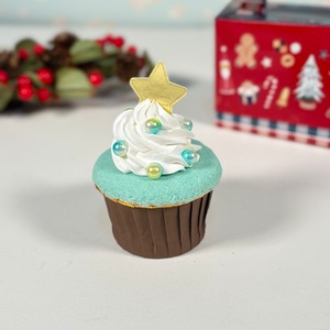 クリスマスツリーのカップケーキメモスタンド