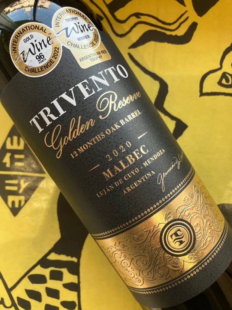 ゴールデン リザーヴ ・マルベック　2021　トリヴェント　赤ワイン