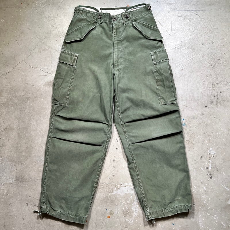 50's U.S.ARMY M-1951 M-51 フィールドパンツ オリーブ SMALL 米軍 ...