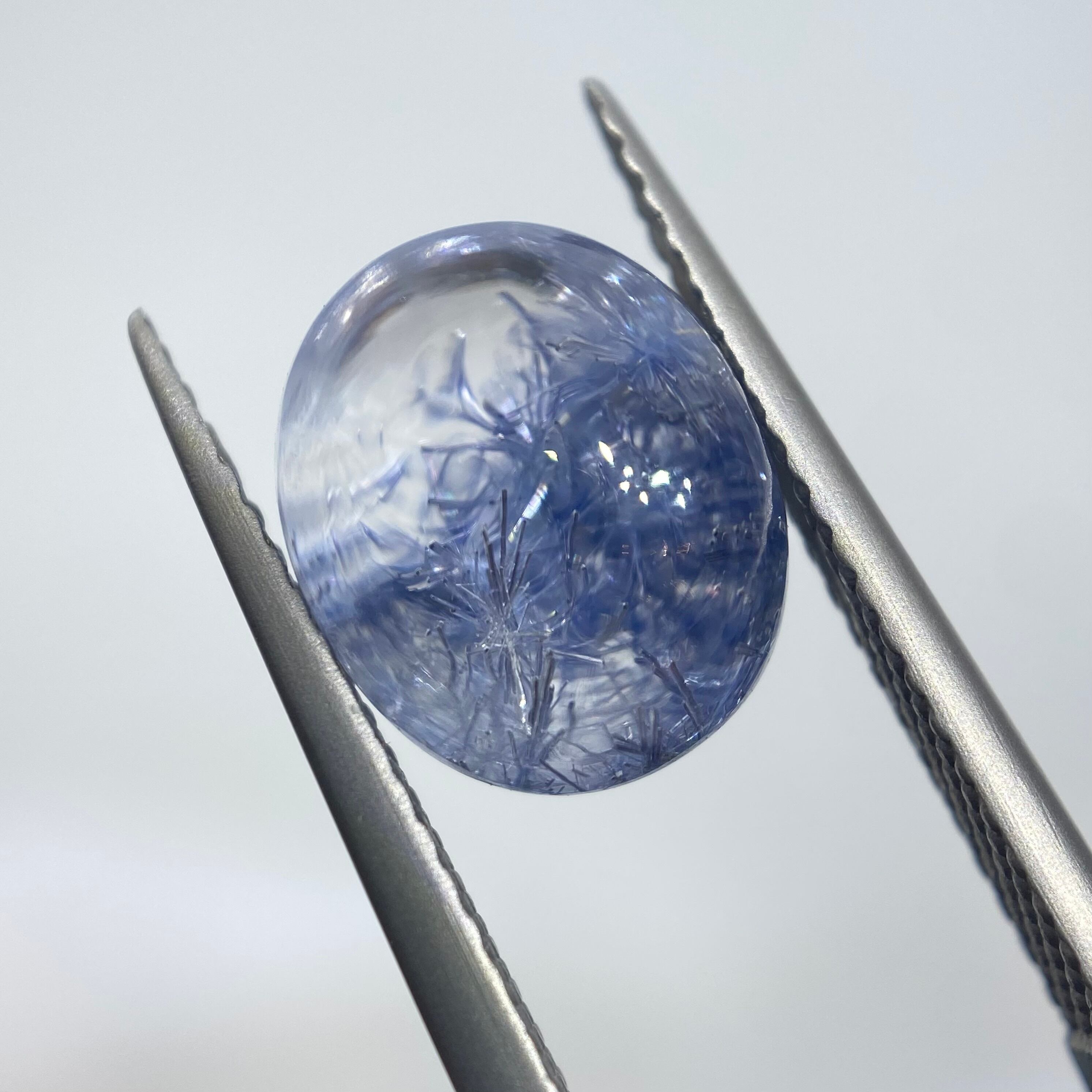 雪中花　デュモルチェライモナイトインクオーツ