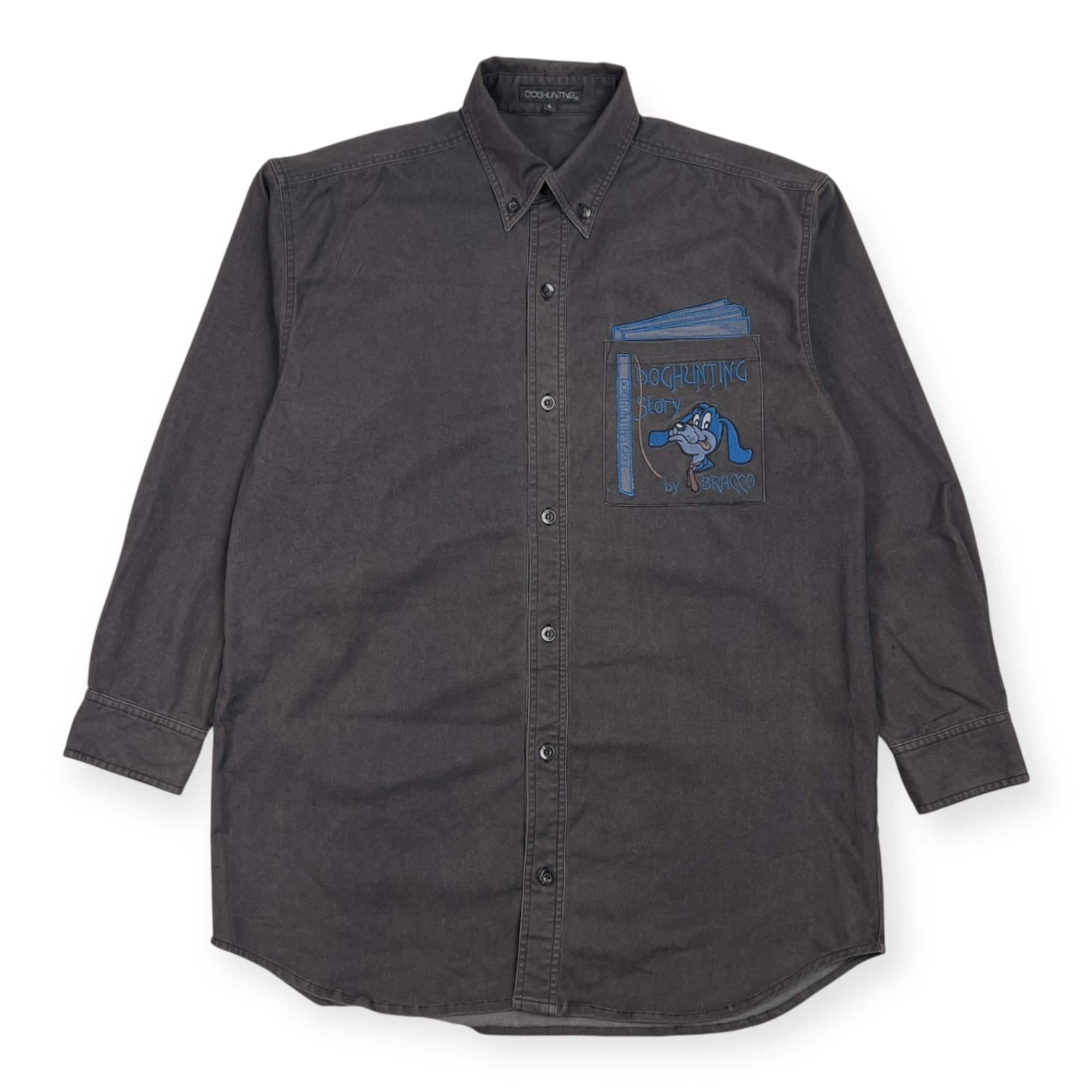 DOGHUNTING ドッグハンティング 刺繍 デザイン BD ボタンダウン 長袖