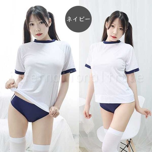 予約 コスプレ服 体操服 ブルマ コスチューム セクシー 体操着 レディース 衣装 半袖Tシャツ ジムウェア風 運動着 学生風 スポーツウェア 仮装 コスプレセット ハロウィン 文化祭 学園祭 イベント 撮影会 ダンス衣装 レトロ hw61
