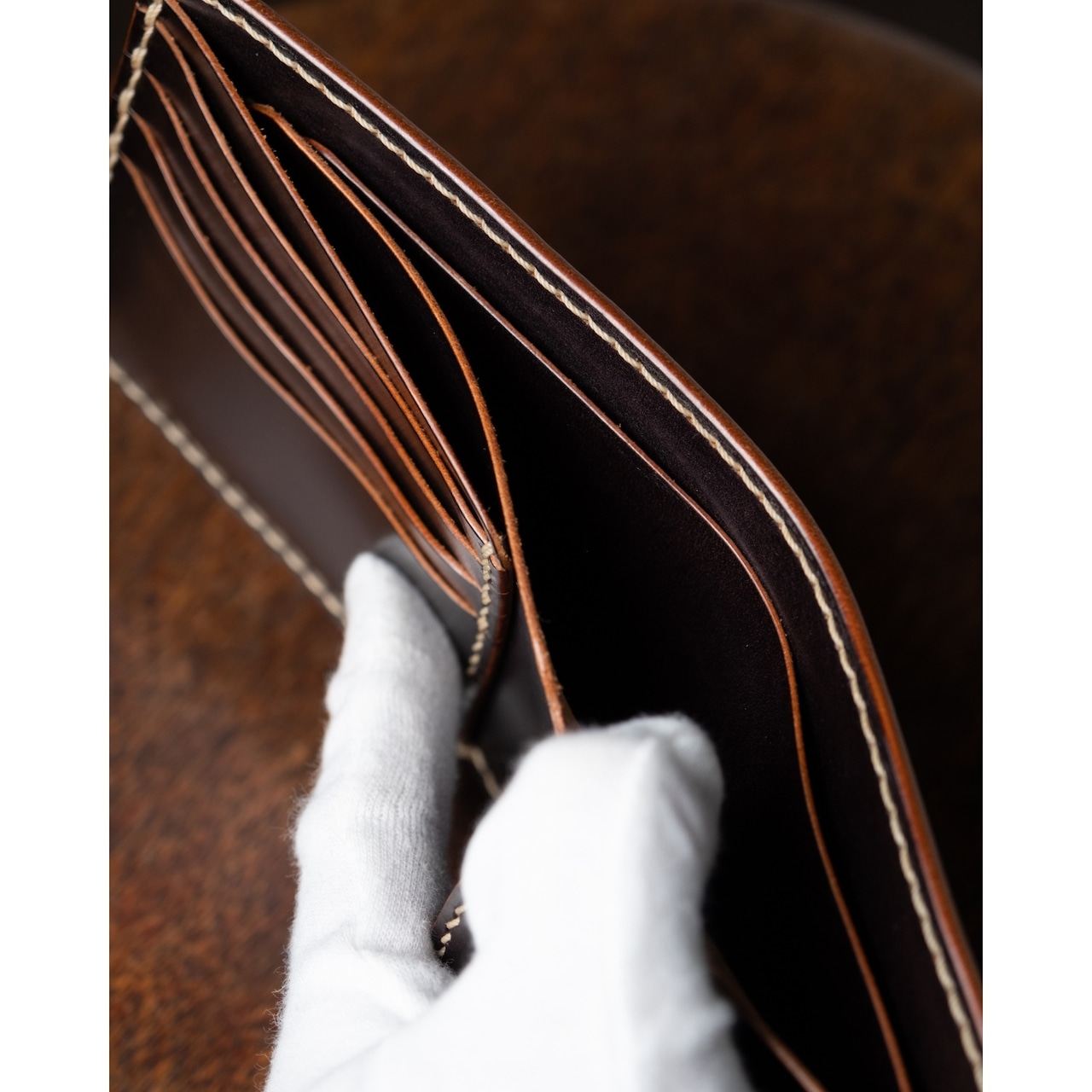 HALF WALLET オイルレザー/Stock