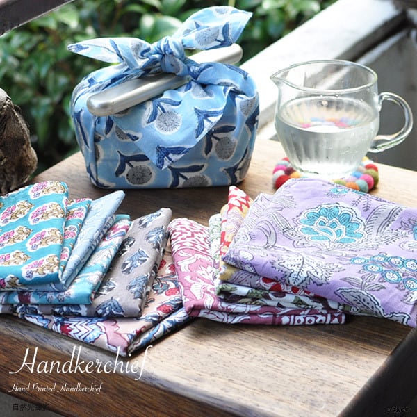 送料無料 メール便発送 】 ハンカチ ホワイトデー インドハンカチ