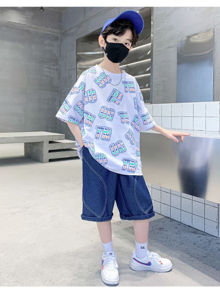 男の子 夏服 2点セット 半袖 Tシャツ スポーツ ハーフパンツ 上下