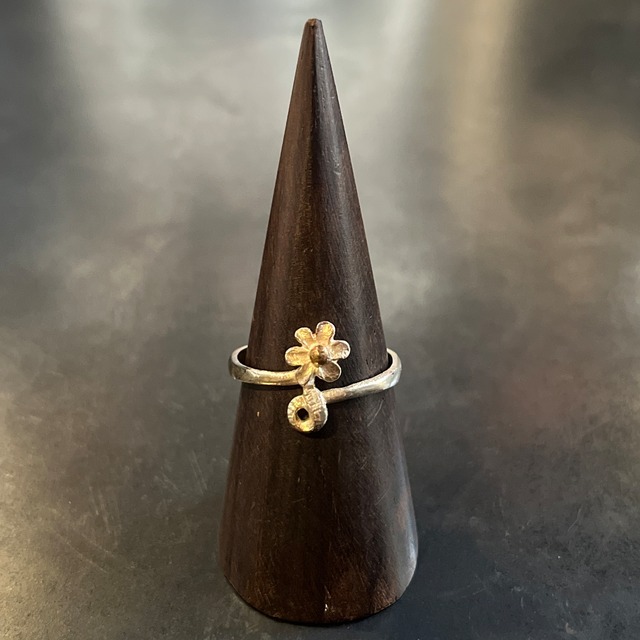 SILVER925 FLOWER MOTIF WRAPPED DESIGN RING/シルバー/リング 