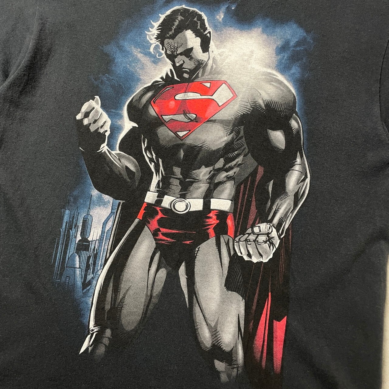 SUPERMAN スーパーマン キャラクター ムービー プリントTシャツ メンズ