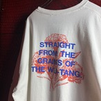 WU-TANG CLAN WU WEAR ロンTee ホワイト　袖プリント　ウータンクラン