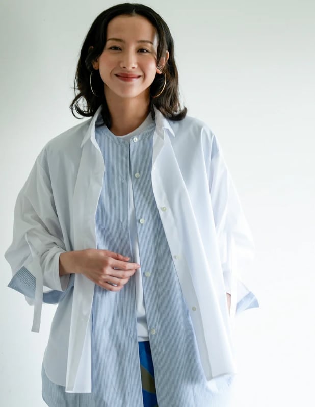 ★新作★ Lallia M'u (ラリア/ムー) レイヤードデザインシャツ【2513602】