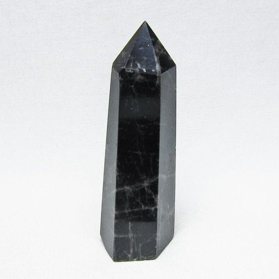 黒水晶 六角柱 モリオン ポイント 置物 一点物 142-11241