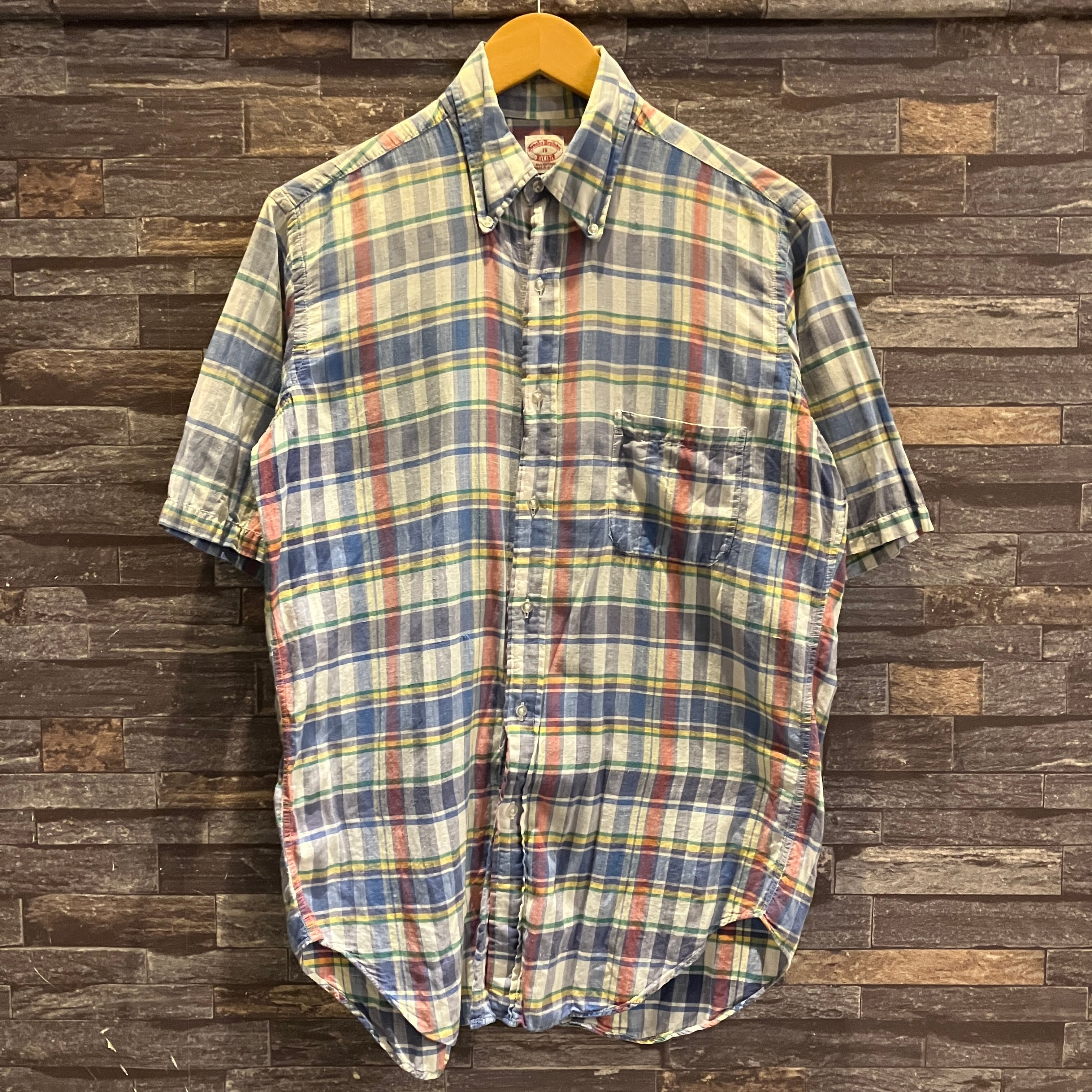 BROOKS BROTHERS S/S MADRAS CHECK B.D SHIRT 1990'S OLD | safarionline