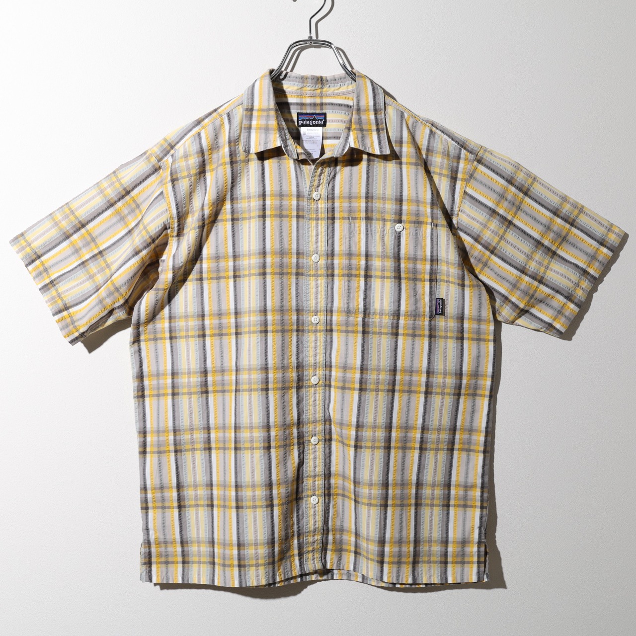 極美品 M 10年 Puckerware Shirt Patagonia パッカーウェアシャツ パタゴニア  シアサッカー