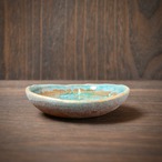 みずたまり豆皿 no.30 枝葉と魚