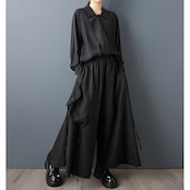 アシンメトリー デザイン パンツ 00342