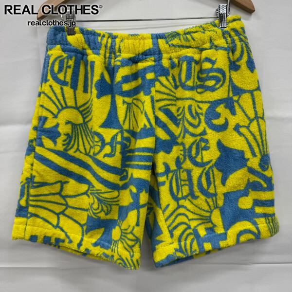 クロムハーツパイル地ハーフパンツ CHROME HEARTS クロムハーツ サイズ:L THE 69 パイル地総柄