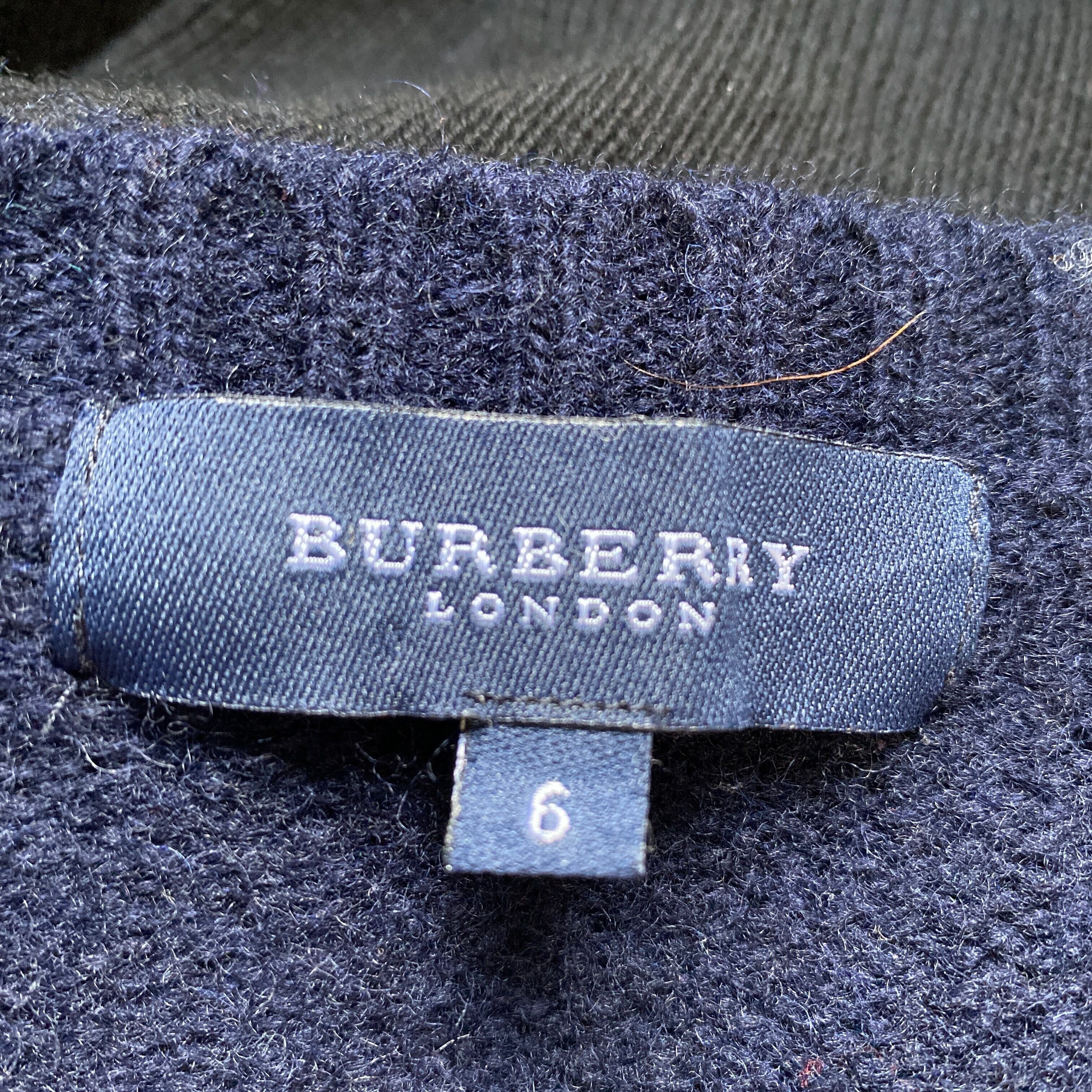 BURBERRY LONDON バーバリー ロンドン Vネック アーガイルチェック柄