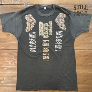 1980's BLACK BODY TWO TONE PRINT T-SHIRT  /  1980年代 ブラックボディ 2トーン プリントT