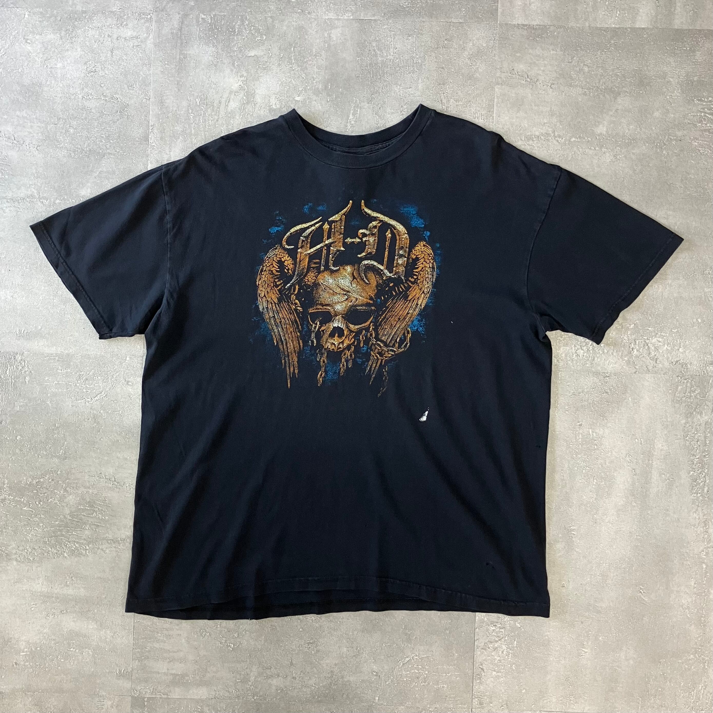 Harley-Davidson 00s ブラック 両面プリントTee XL No.2116