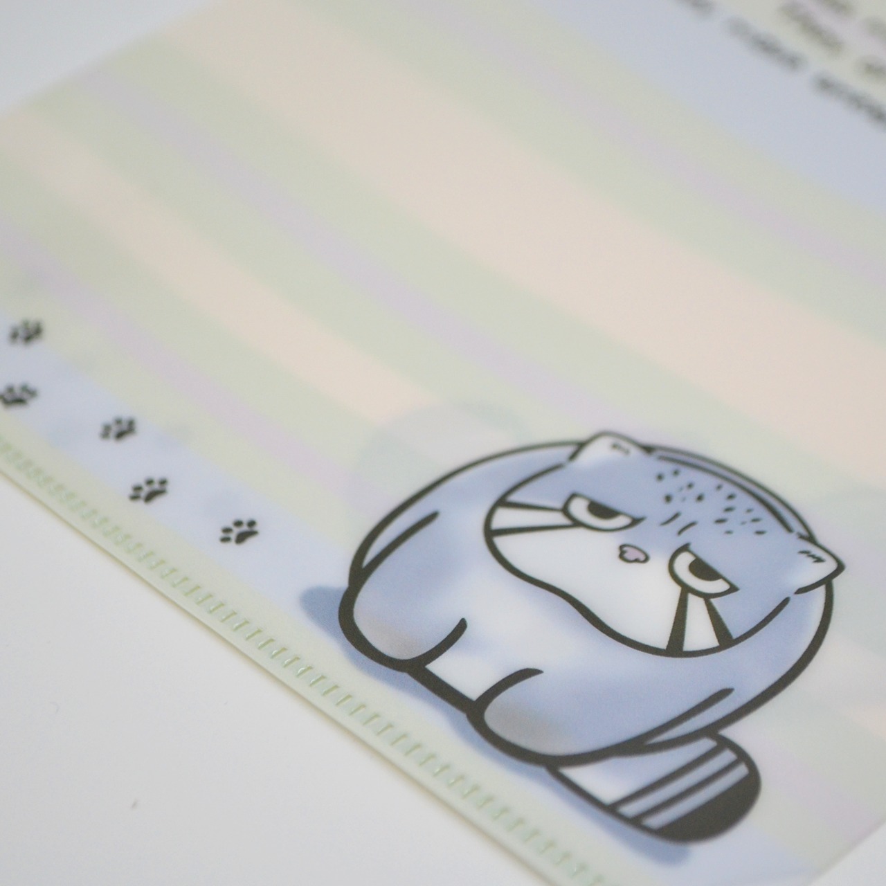 クリアファイル「ストライプ」★マヌルネコ