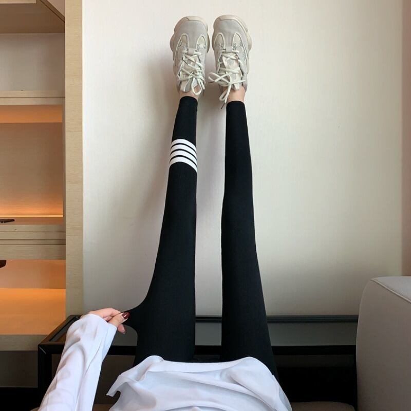 ストレッチレギンス オータムウィンターグレーパンツ エラスティック 伸縮 秋物 冬物 YY-ファッション35708425343