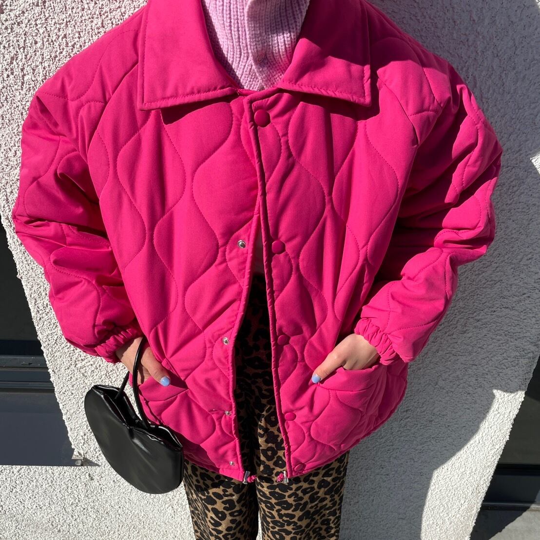 spring ver ビビッドカラーキルティングステンカラーコート_SLN0781