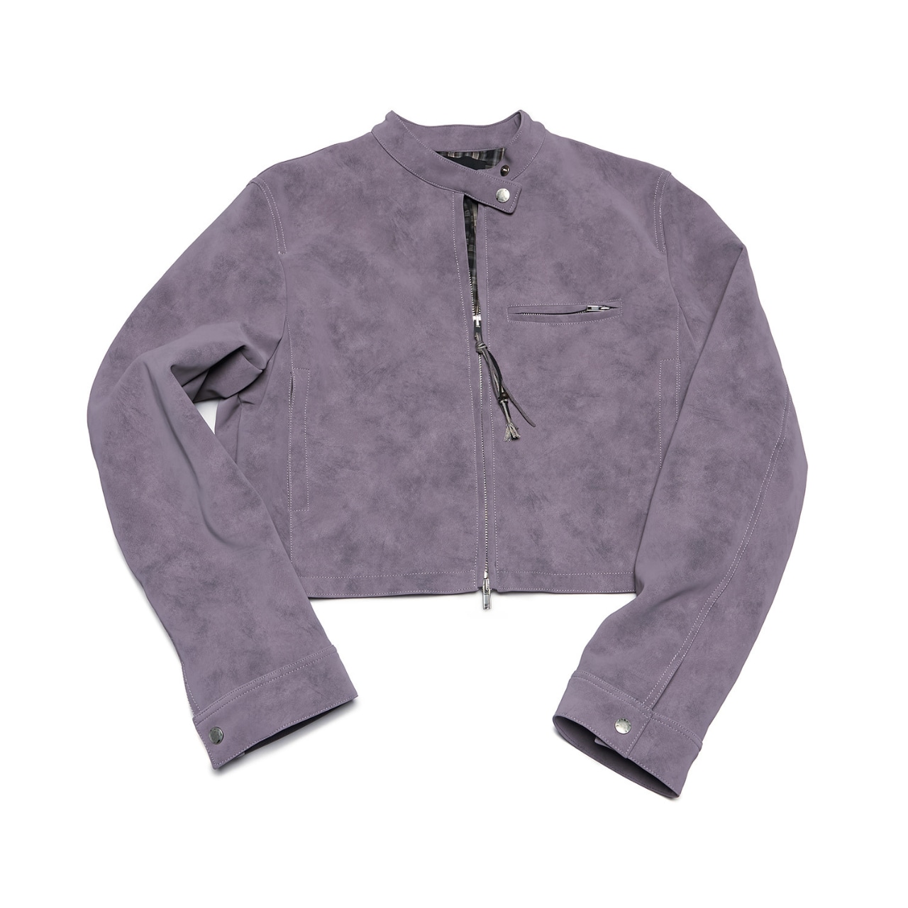 Suede Touch No-Collar Jacket T3847