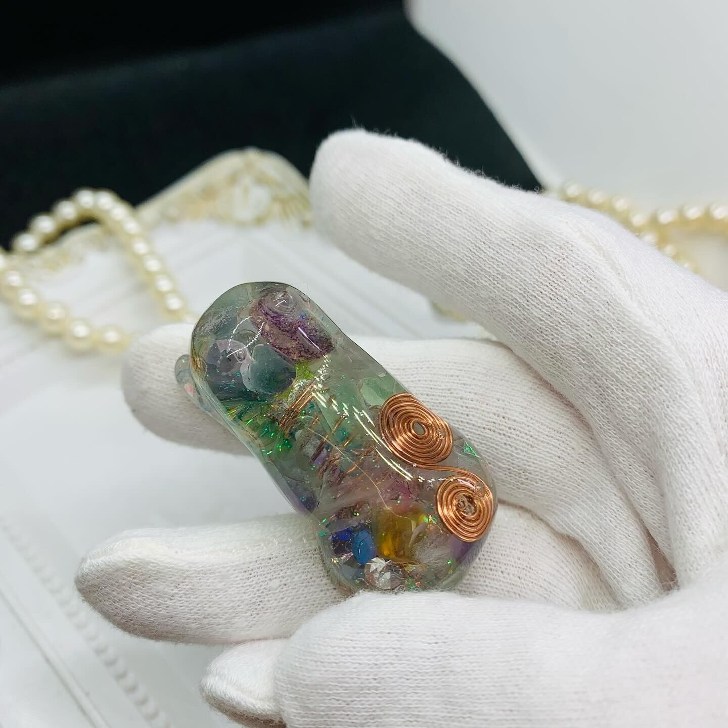 こはく様専用ページ☆オルゴナイト3匹の猫ちゃんチャーム