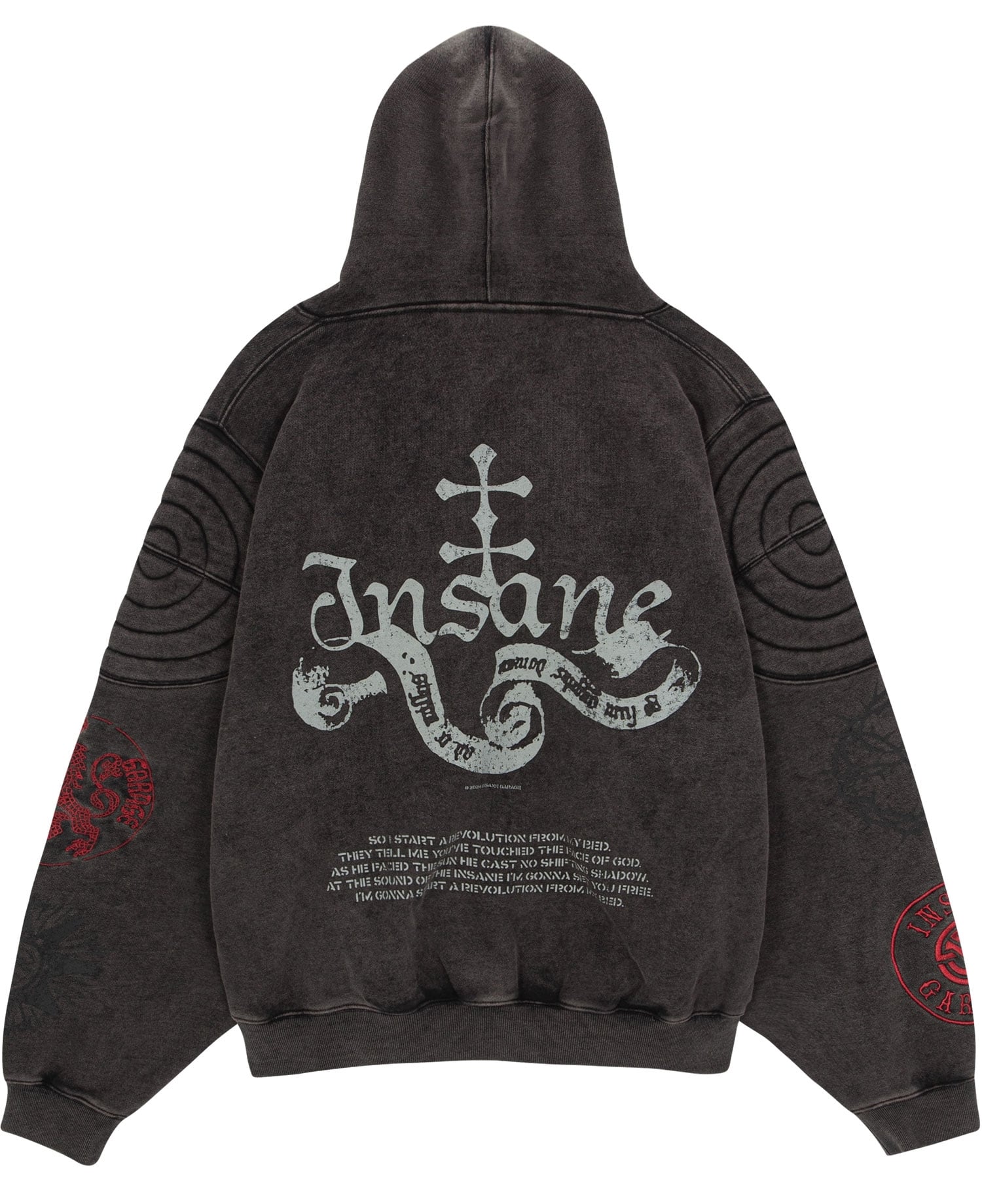 ☆THE BOYZ ソヌ 着用!!【INSANE GARAGE】INSANE EMBROIDERED ☆THE BOYZ ソヌ 着用!!【INSANE GARAGE】INSANE EMBROIDERED