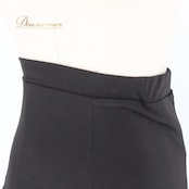 社交ダンス 衣装 スタンダード スカート レッスンウェア レディース 無地 ICHIOKU イチオク ブラック系 練習着 シンプル 光沢感 上品 社交ダンス スカート ブラック ウエストゴム 伸縮性 シンプルデザイン 二重スカート アーバンブラック 毎日着用 コーディネート 無地 練習用 トレーニング シルエット レディースファッション 92cm丈