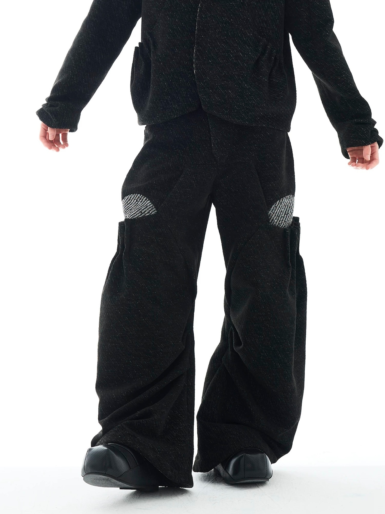 54A0 Baggy Wide Draped Trousers