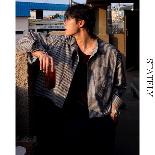 Stripe Breeze シャツ_T304 画像