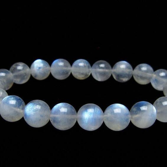 ムーンストーン ブレスレット 10mm 一点物 メール便可 [M便 1/10] 111-44560