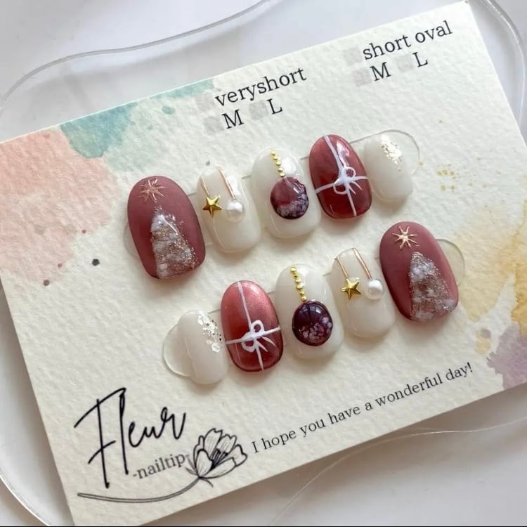 【サイズオーダー】クリスマスネイル#ncs001