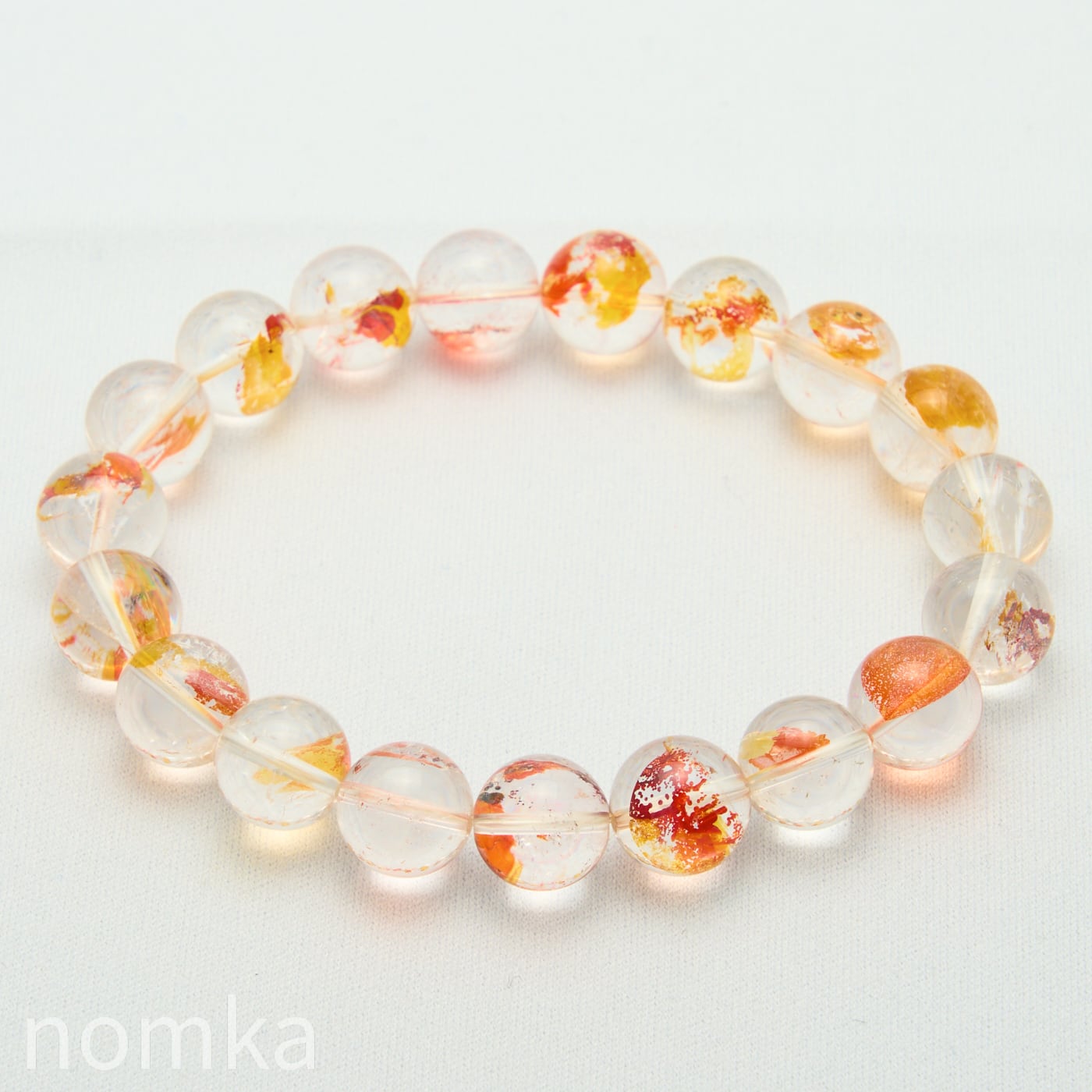 金魚/錦鯉】ライモナイトインクォーツ(天然オーラクォーツ)AAA(10.5mm