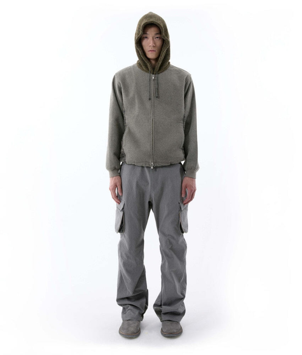 XLIM / EP10 01 zip-up hoodie green