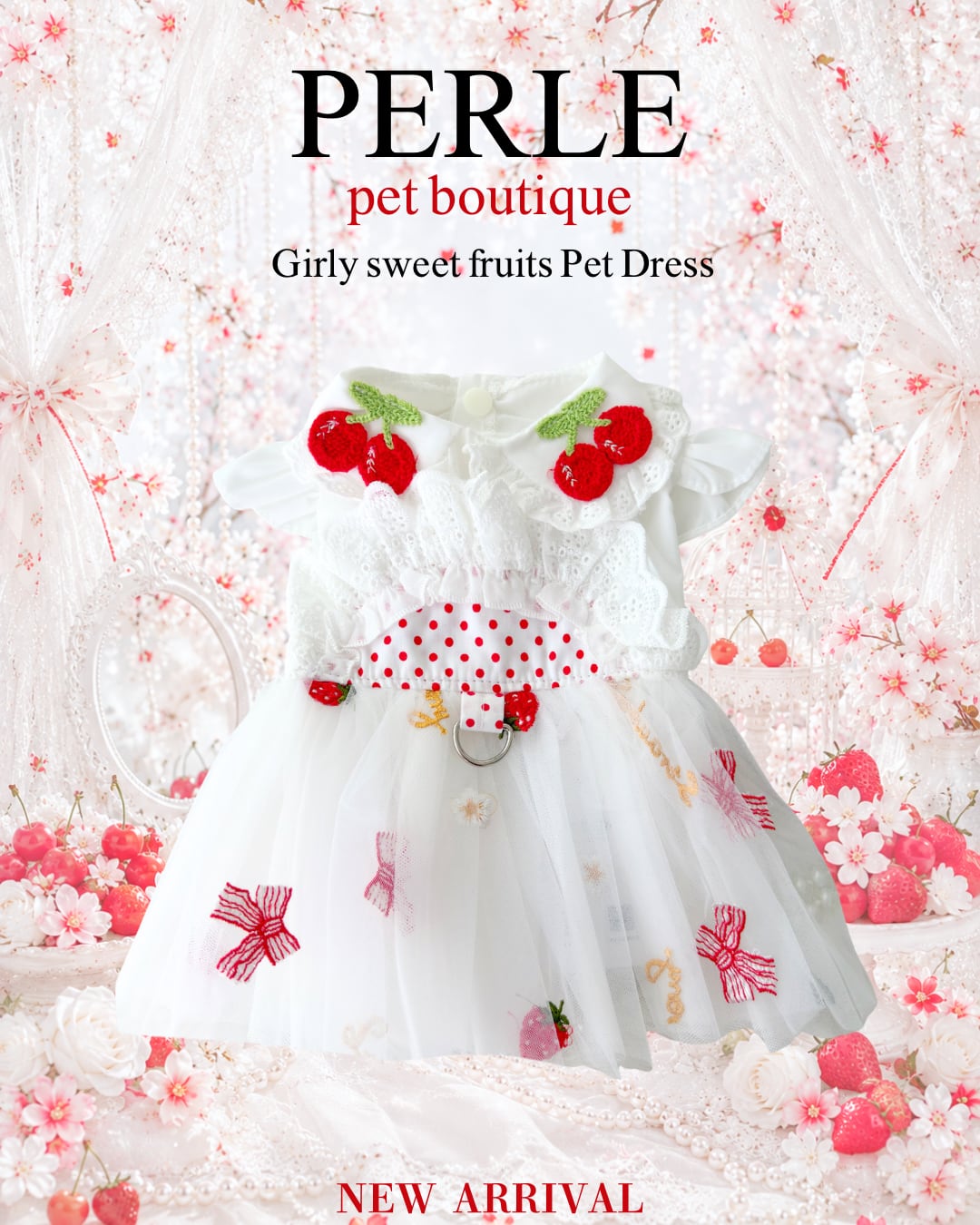 【R様専用出品】Girly sweet fruits pet dress