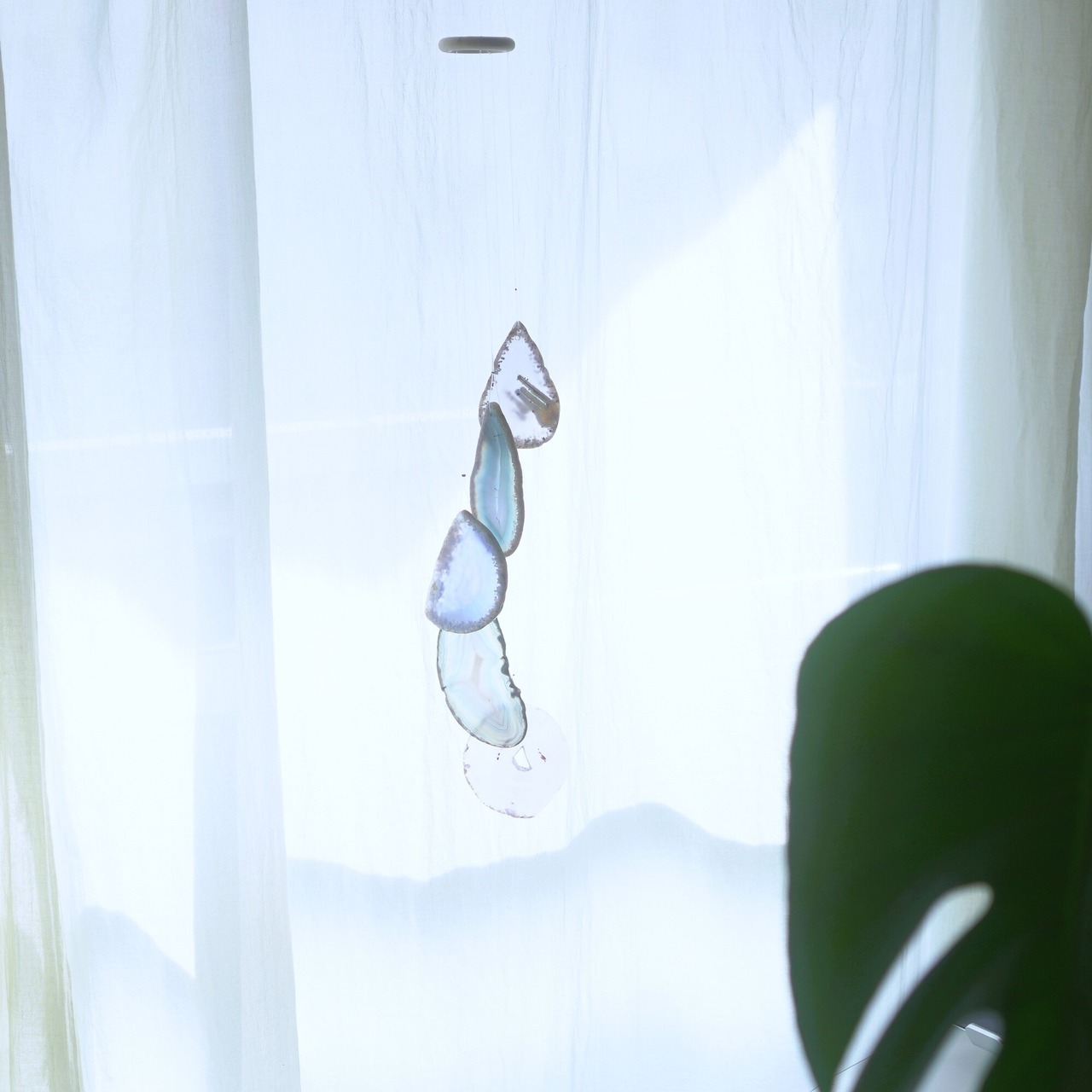 Blue Moon - アゲートヒーリングチャイム / Agate Sun Catcher Wind Chime 089