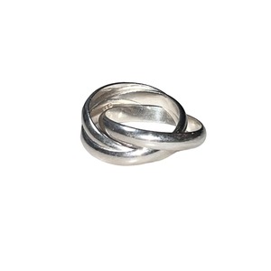 vintage silver trinity ring