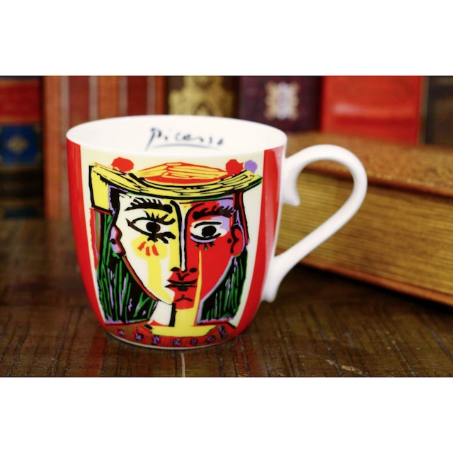 Picasso 帽子の女性【artマグカップ】KONITZマグカップ　　 浜松雑貨屋C0pernicus（電子レンジ、食器洗浄機にも対応)