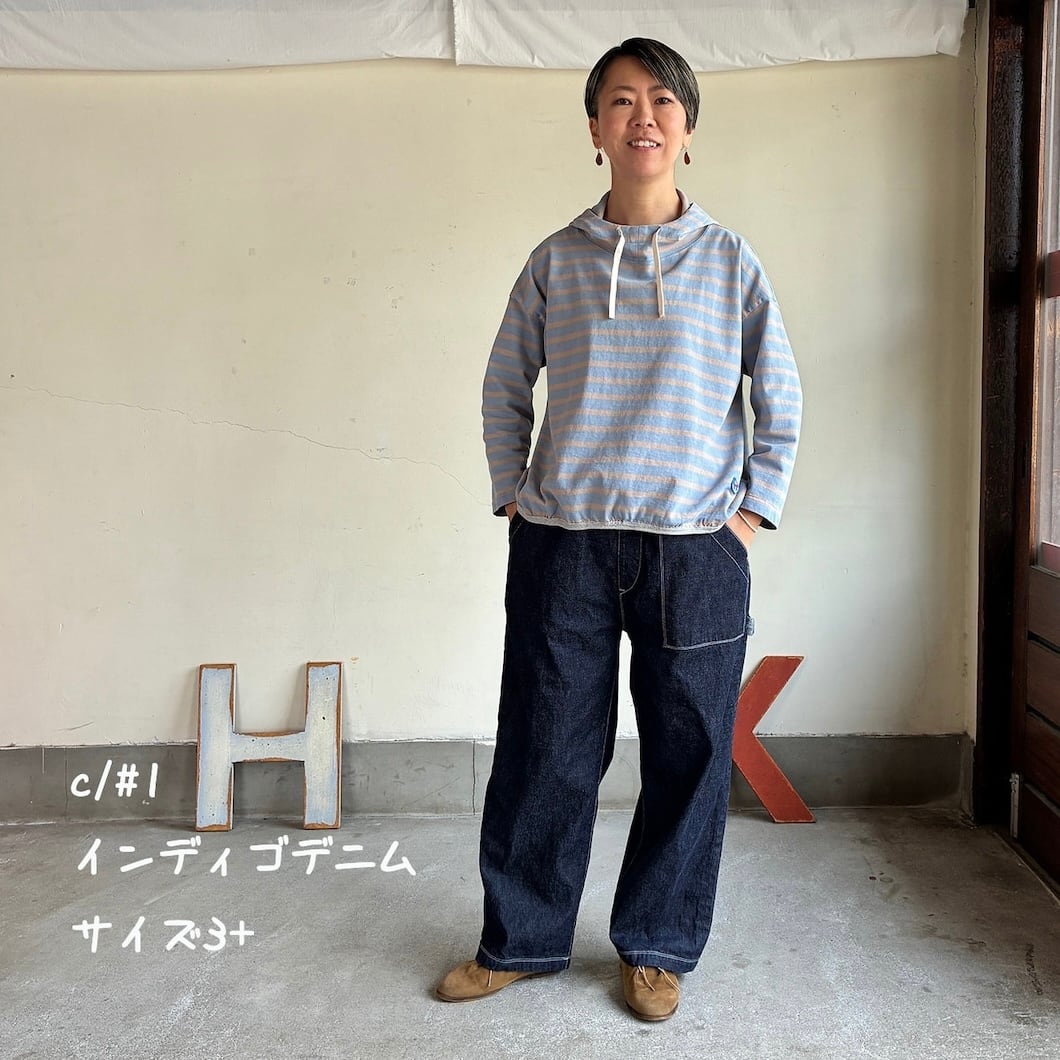 8s105 快晴堂 シャンブレー風リネンパンツ レディース パンツ | 快晴堂