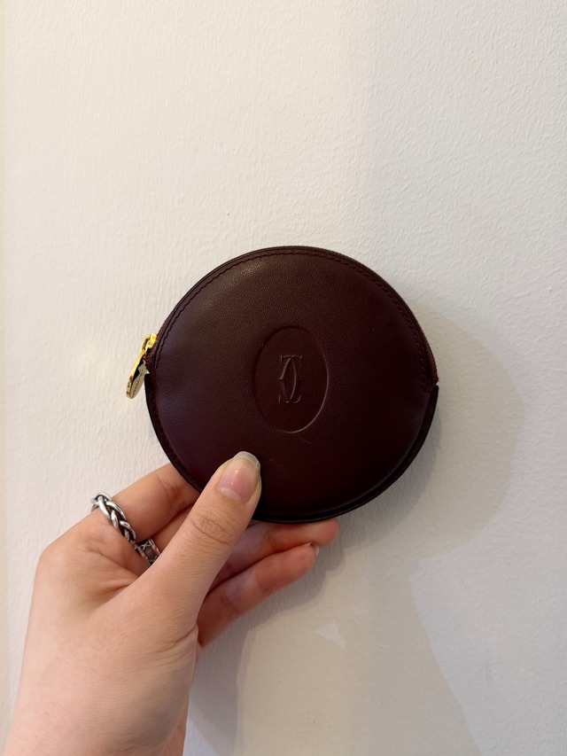 Cartier / vintage circle coin case.(o)