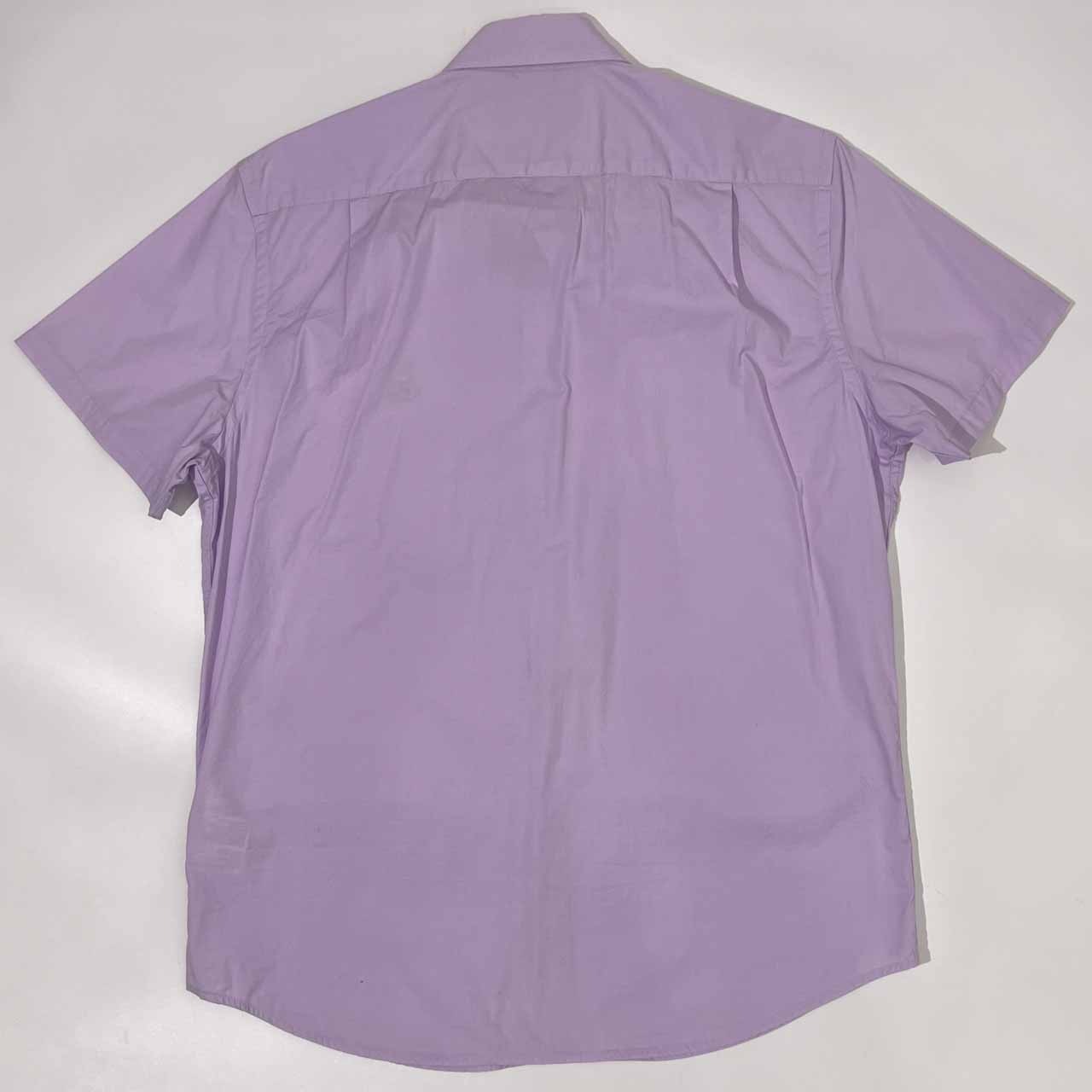 Psycho Bunny サイコバニー BD ボタンダウン 半袖 シャツ M/パープル メンズ ゴルフ