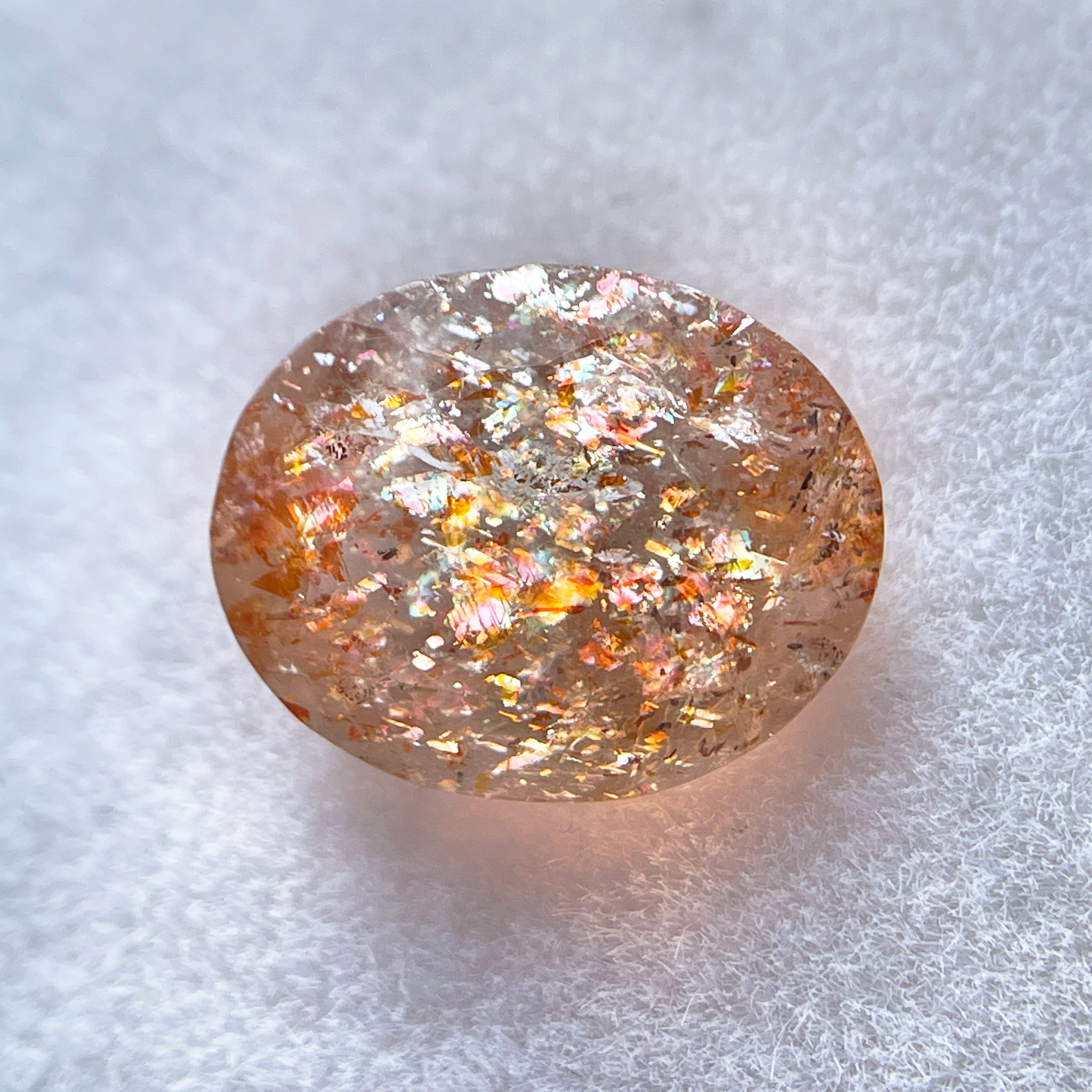 イリュージョン サンストーン 1.72ct ルース オーバル イリュージョン サンストーン 1.72ct ルース オーバル