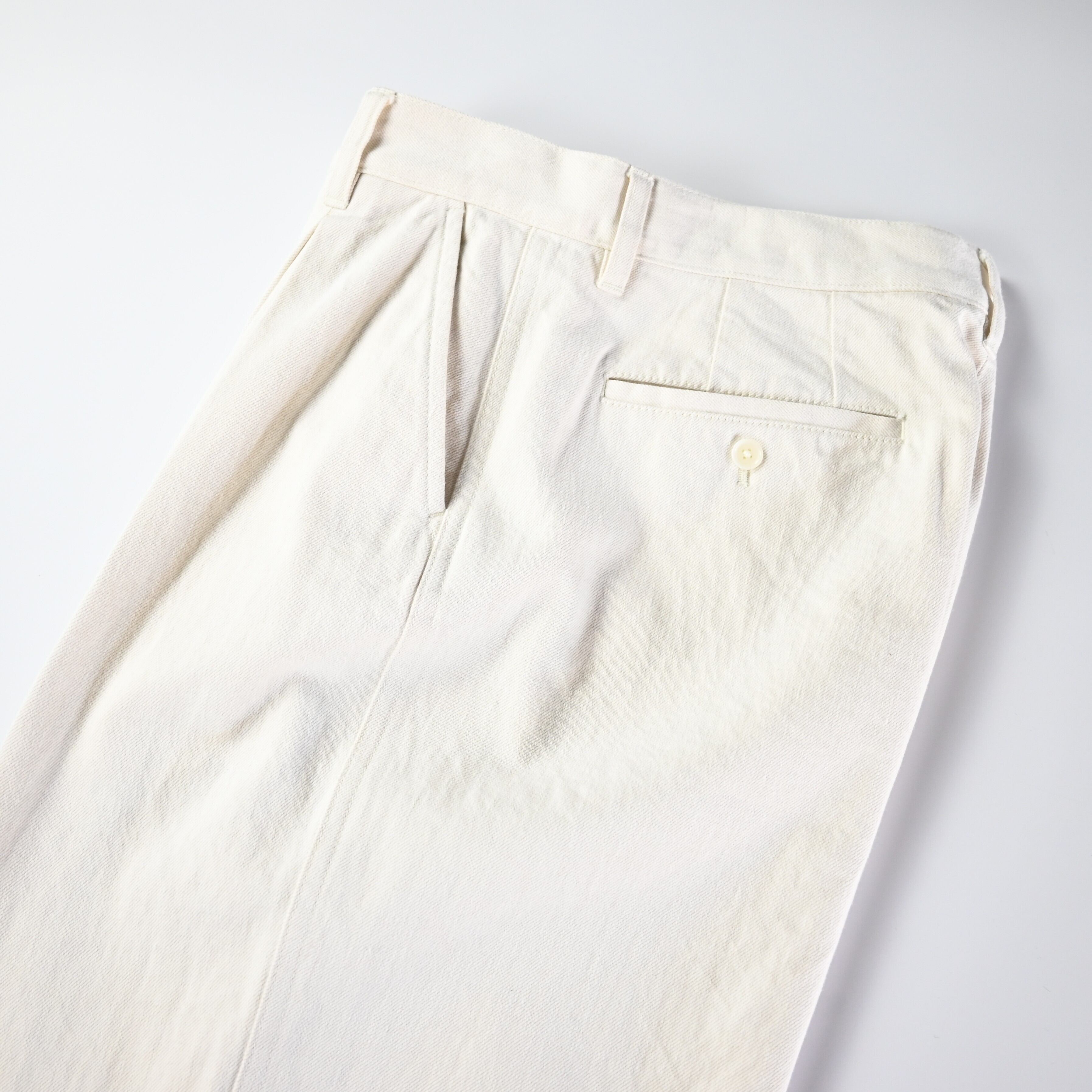 SAYATOMO / 2-Tack Cutoff Wide Denim Pants | GANKO