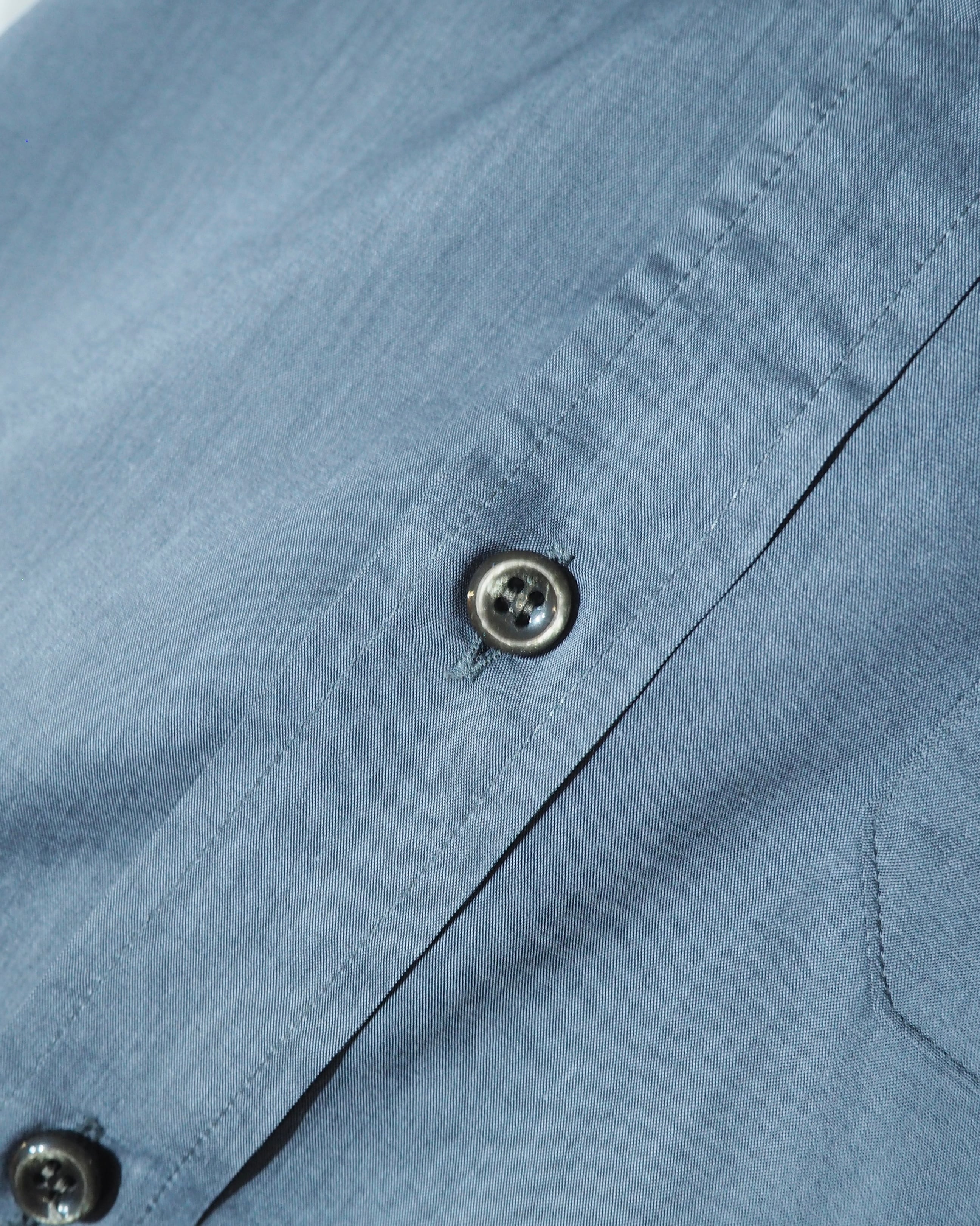 1980s " JUN MEN " Beautiful Glossy Dark gray Color vintage loose Dress shirt