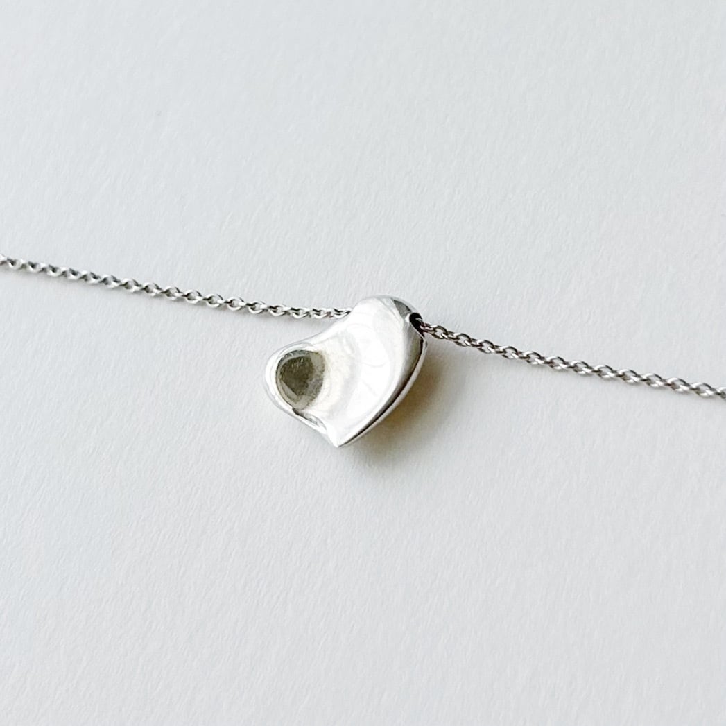 T8014】Tiffany&Co. full heart necklace/silver925/ティファニー